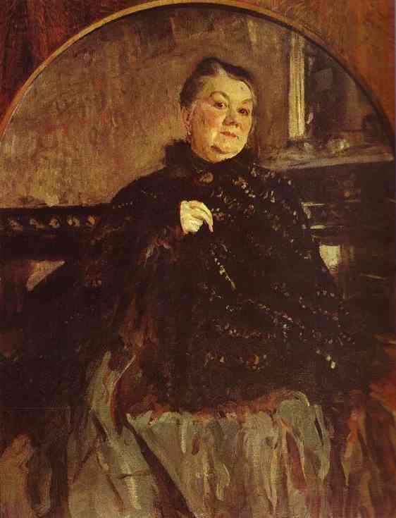 Wikioo.org - The Encyclopedia of Fine Arts - Painting, Artwork by Valentin Alexandrovich Serov - Portrait of the Actress Glikeria Fedotova