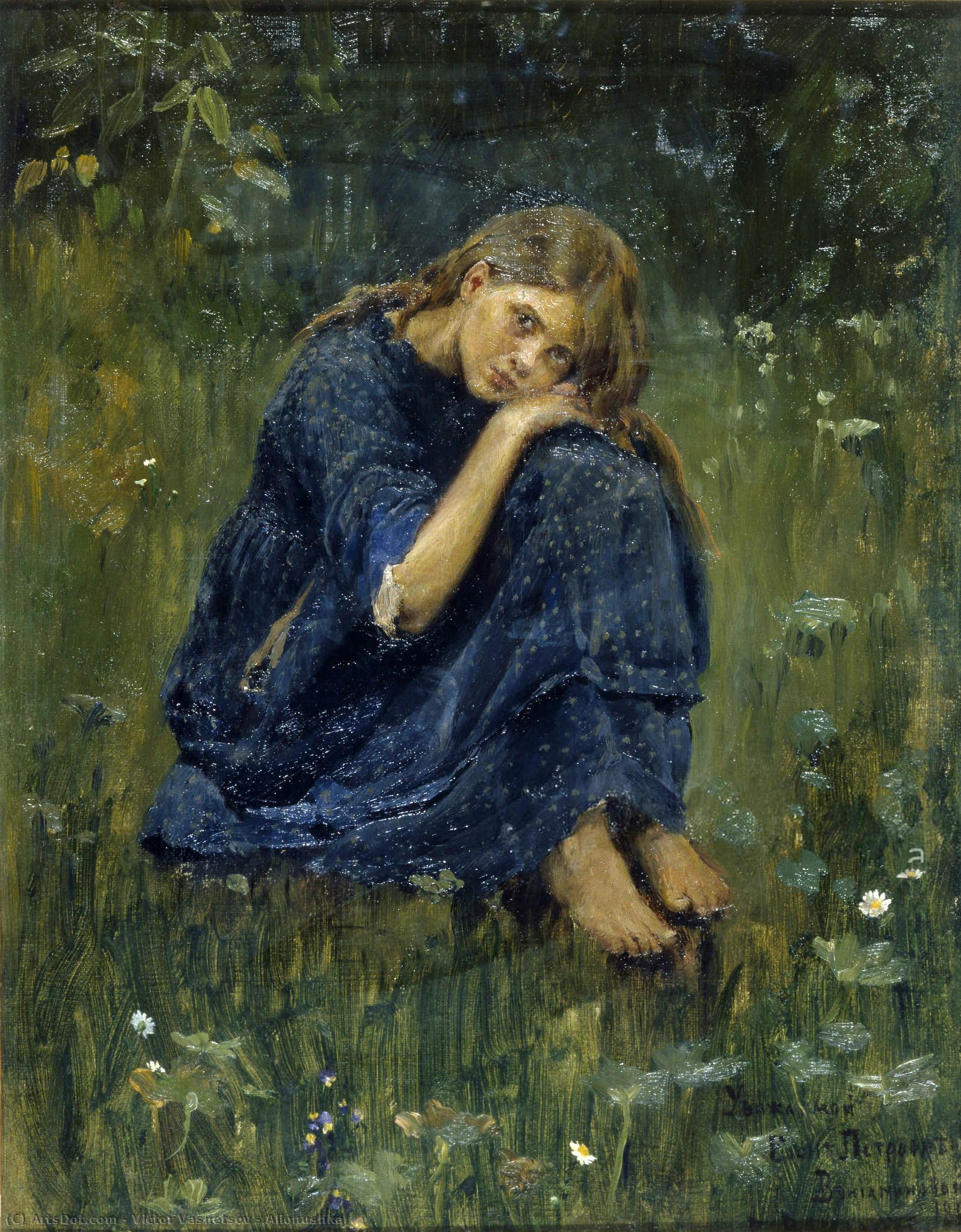 WikiOO.org - Encyclopedia of Fine Arts - Lukisan, Artwork Victor Vasnetsov - Alionushka