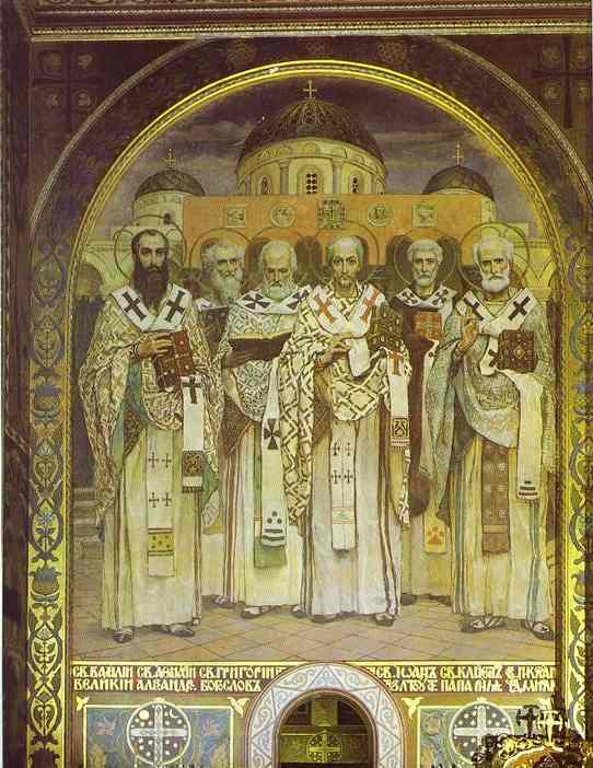 WikiOO.org - Encyclopedia of Fine Arts - Malba, Artwork Victor Vasnetsov - Orthodox Bishops