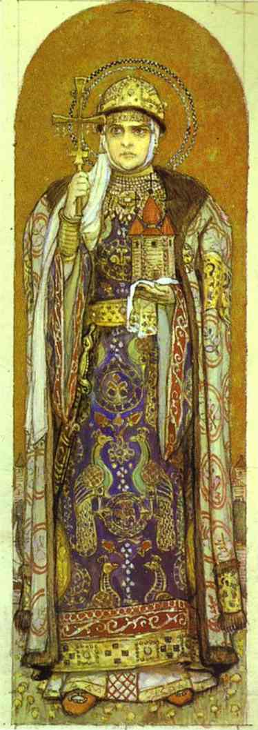 WikiOO.org - Encyclopedia of Fine Arts - Målning, konstverk Victor Vasnetsov - Princess Olga