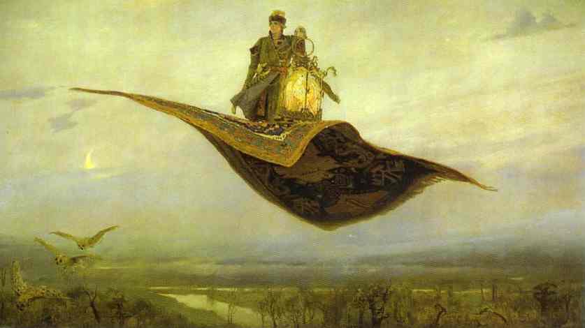 Wikioo.org - The Encyclopedia of Fine Arts - Painting, Artwork by Victor Vasnetsov - The Magic Carpet