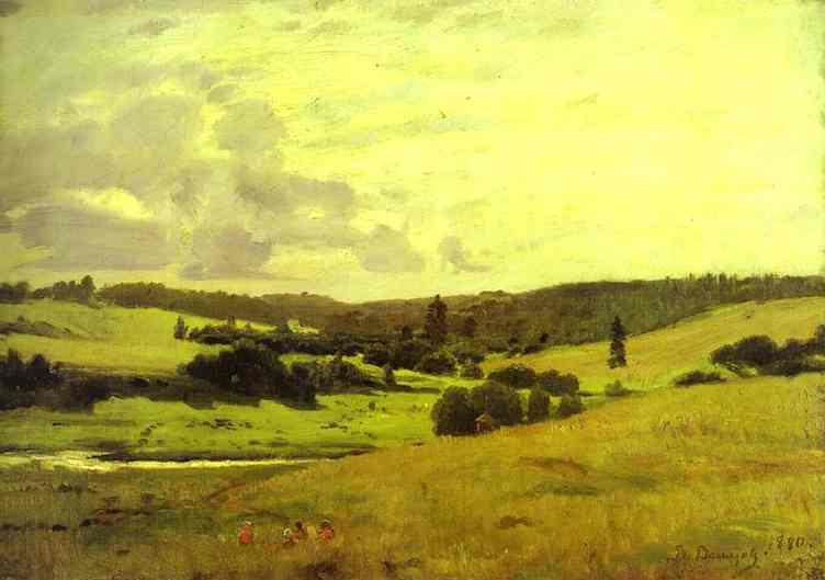 Wikioo.org - The Encyclopedia of Fine Arts - Painting, Artwork by Victor Vasnetsov - The Voria River's Valley near the Village of Mutovka