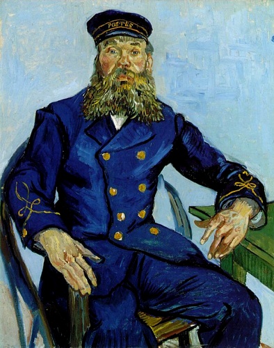WikiOO.org - Enciclopedia of Fine Arts - Pictura, lucrări de artă Vincent Van Gogh - The Postman Joseph Roulin [July-August 1