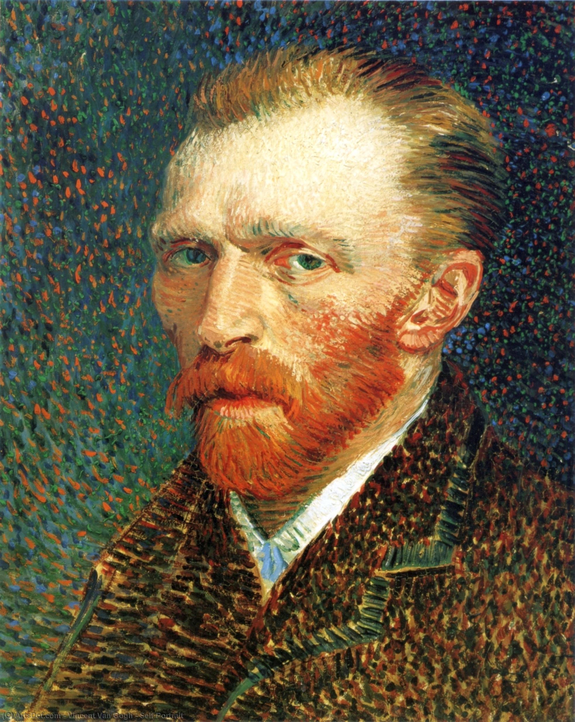WikiOO.org - Энциклопедия изобразительного искусства - Живопись, Картины  Vincent Van Gogh - Автопортрет