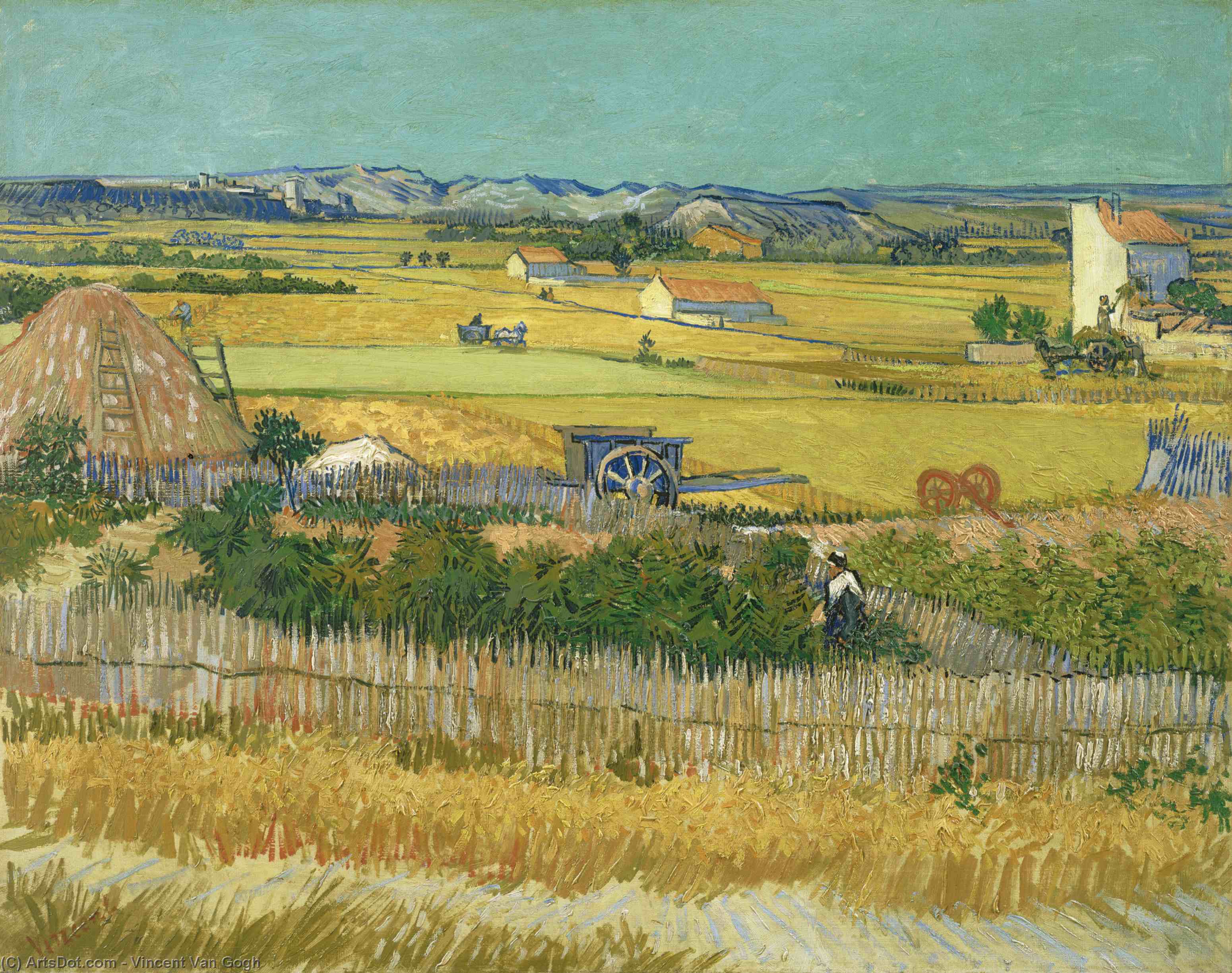 WikiOO.org - Encyclopedia of Fine Arts - Festés, Grafika Vincent Van Gogh - The Harvest