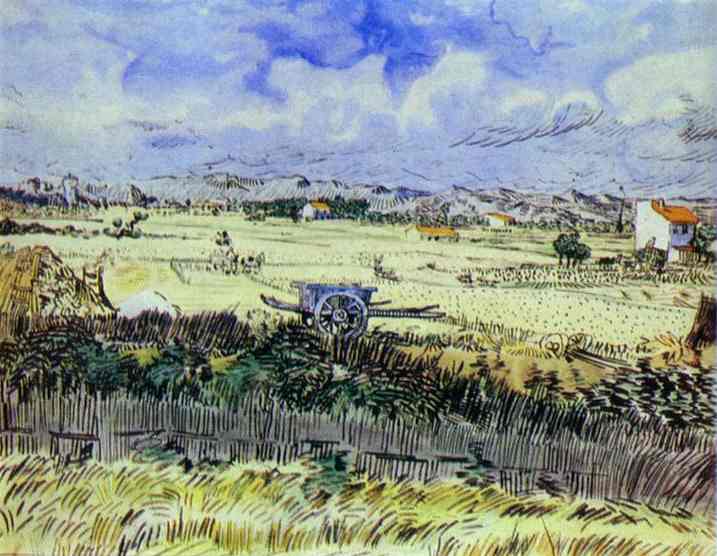 WikiOO.org - 백과 사전 - 회화, 삽화 Vincent Van Gogh - Blue Cart