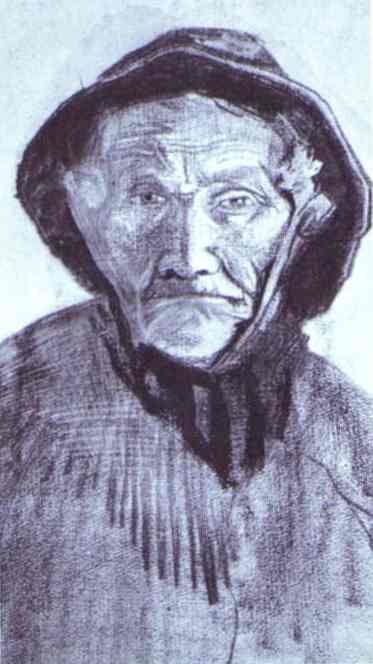 WikiOO.org - Güzel Sanatlar Ansiklopedisi - Resim, Resimler Vincent Van Gogh - Fisherman with Sou'wester
