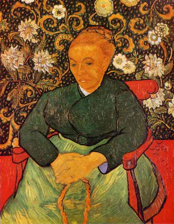 Wikioo.org - The Encyclopedia of Fine Arts - Painting, Artwork by Vincent Van Gogh - Lullaby (Portrait of Madame Roulin)