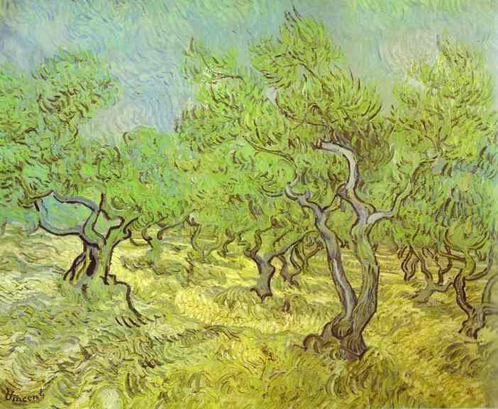 Wikioo.org - The Encyclopedia of Fine Arts - Painting, Artwork by Vincent Van Gogh - Olive Orchard. Saint-Rémy