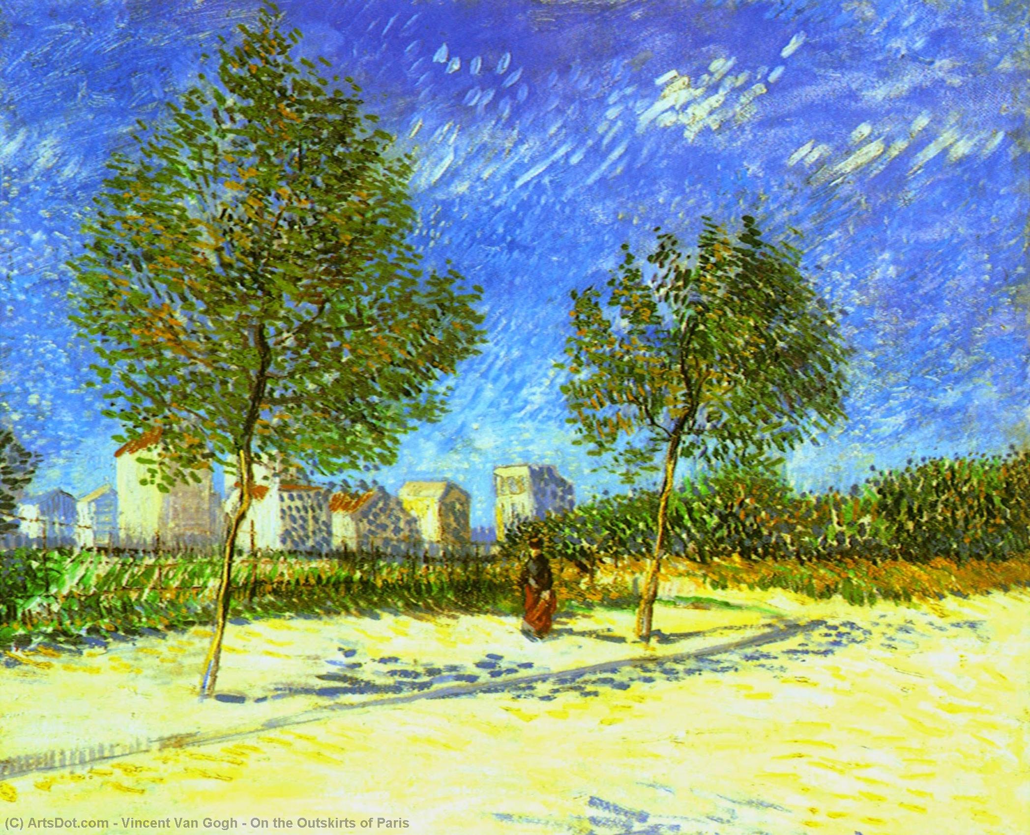 WikiOO.org – 美術百科全書 - 繪畫，作品 Vincent Van Gogh -  上 郊区  的  巴黎