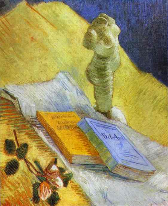 WikiOO.org - Енциклопедія образотворчого мистецтва - Живопис, Картини
 Vincent Van Gogh - Still Life with a Statuette