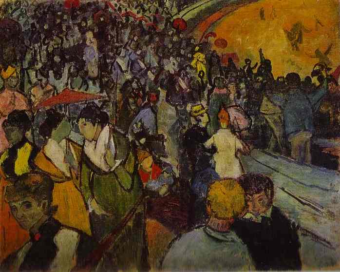 WikiOO.org - Енциклопедия за изящни изкуства - Живопис, Произведения на изкуството Vincent Van Gogh - The Arena at Arles