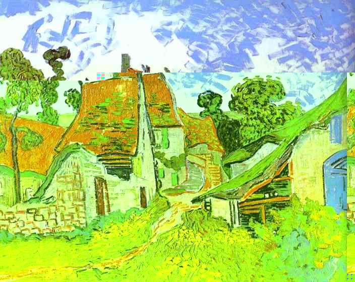 WikiOO.org – 美術百科全書 - 繪畫，作品 Vincent Van Gogh - 新村街瓦兹。瓦兹河畔欧韦