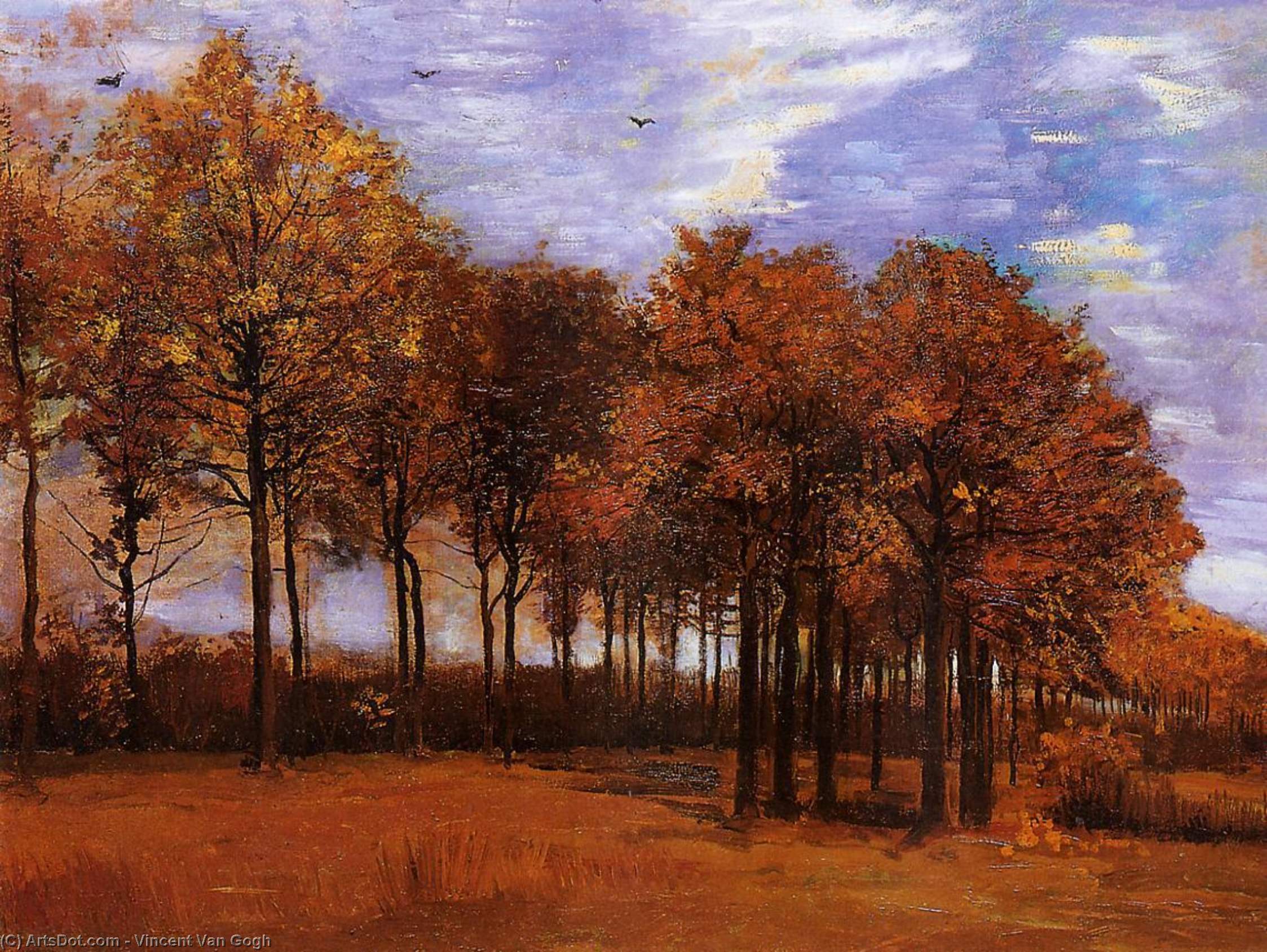 Wikioo.org - The Encyclopedia of Fine Arts - Painting, Artwork by Vincent Van Gogh - Autumn Landscape