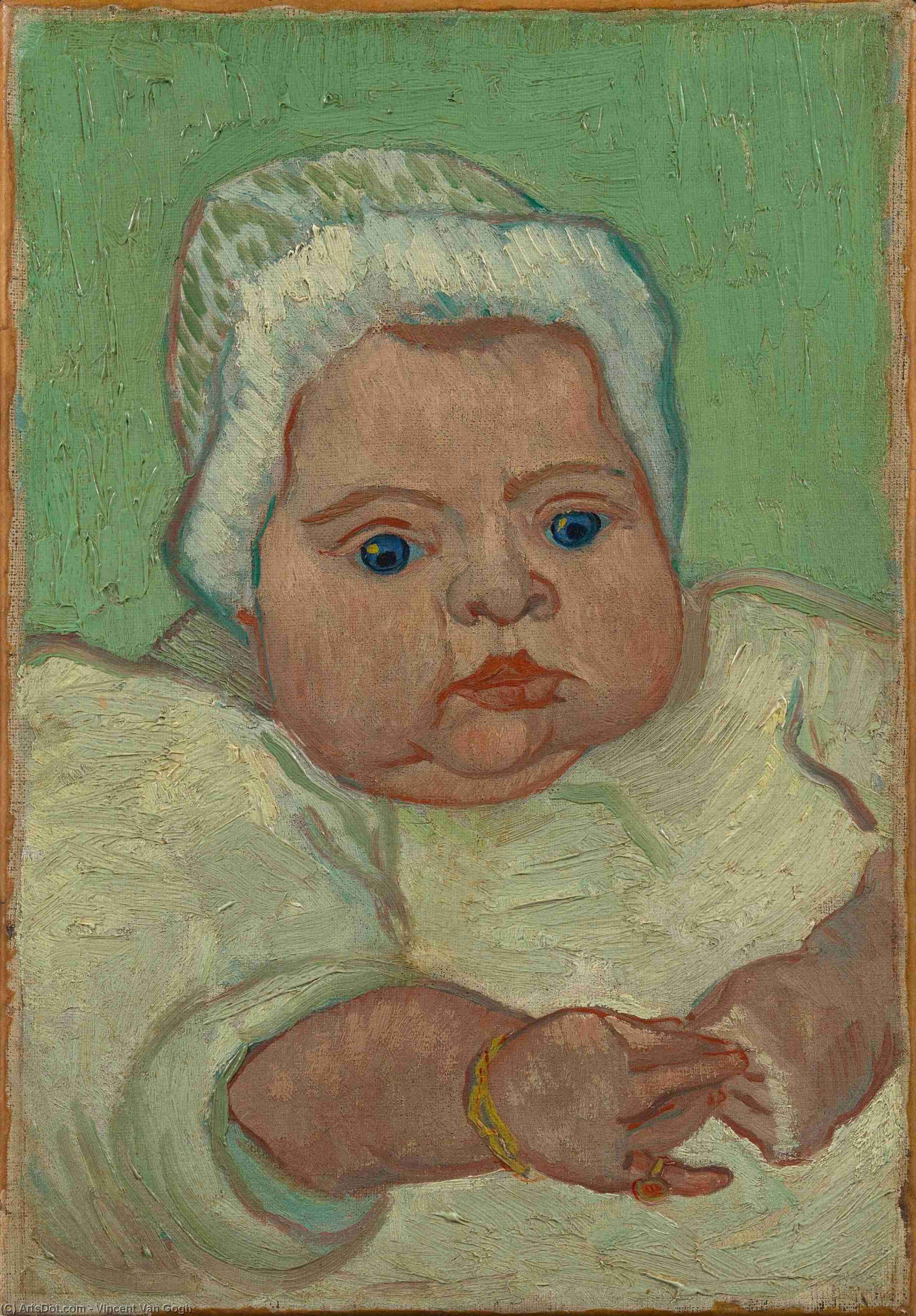 Wikoo.org - موسوعة الفنون الجميلة - اللوحة، العمل الفني Vincent Van Gogh - Baby Marcelle Roulin, The