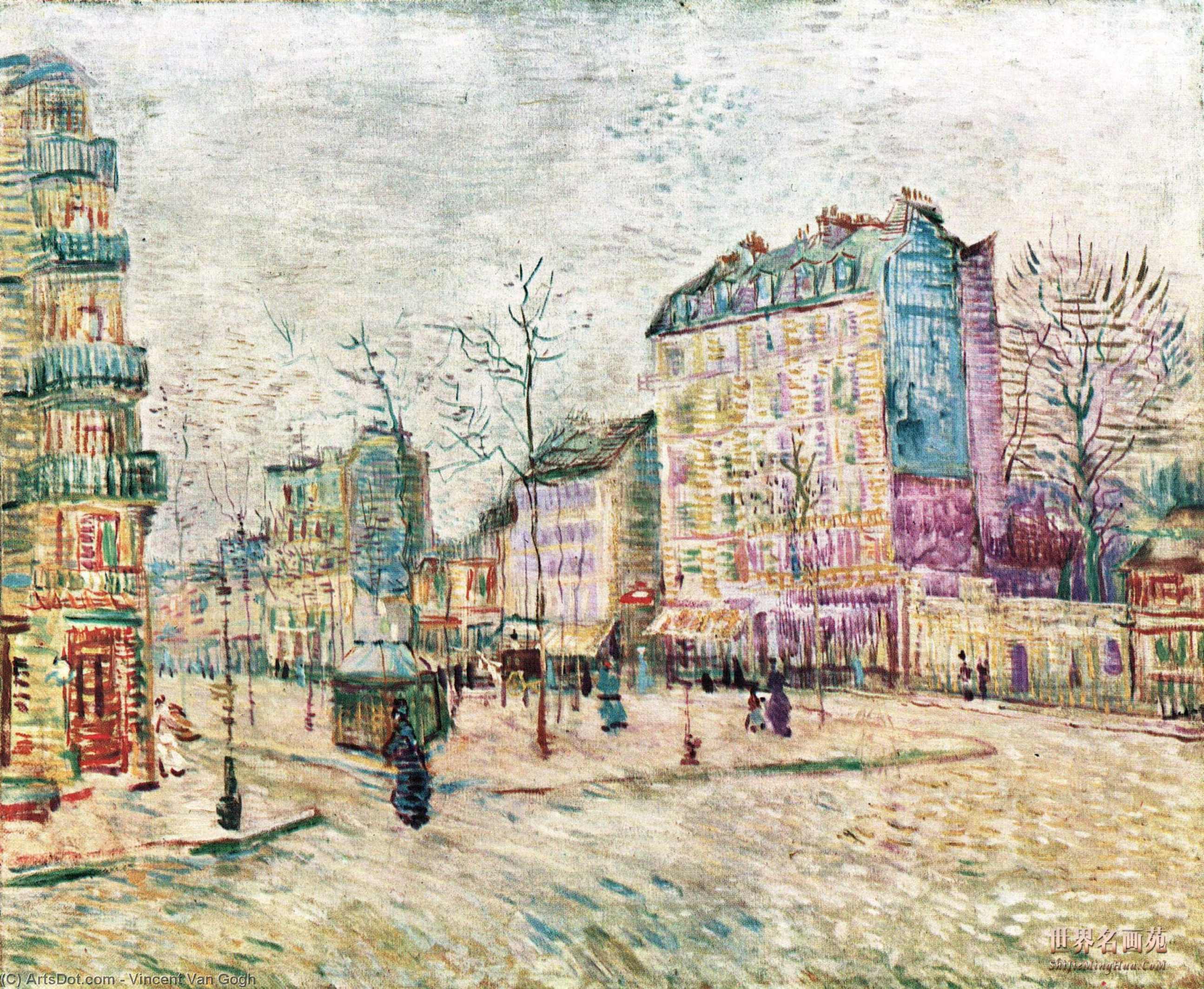 Wikioo.org - The Encyclopedia of Fine Arts - Painting, Artwork by Vincent Van Gogh - Boulevard de Clichy