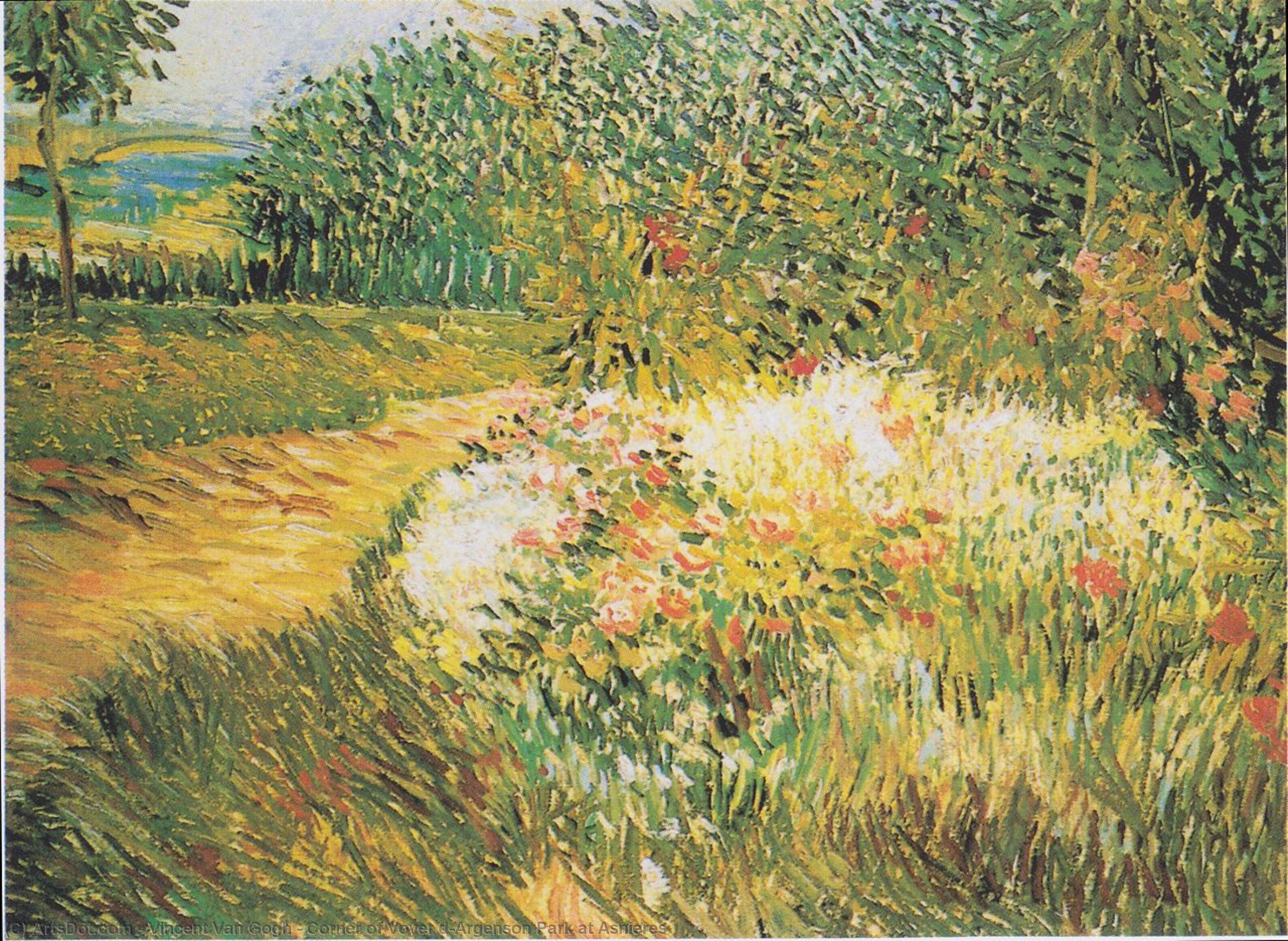 WikiOO.org – 美術百科全書 - 繪畫，作品 Vincent Van Gogh -  角落 Voyer d'Argenson 公园 阿涅尔