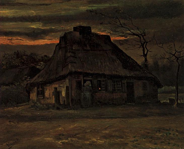 Wikioo.org - The Encyclopedia of Fine Arts - Painting, Artwork by Vincent Van Gogh - Cottage, The 3