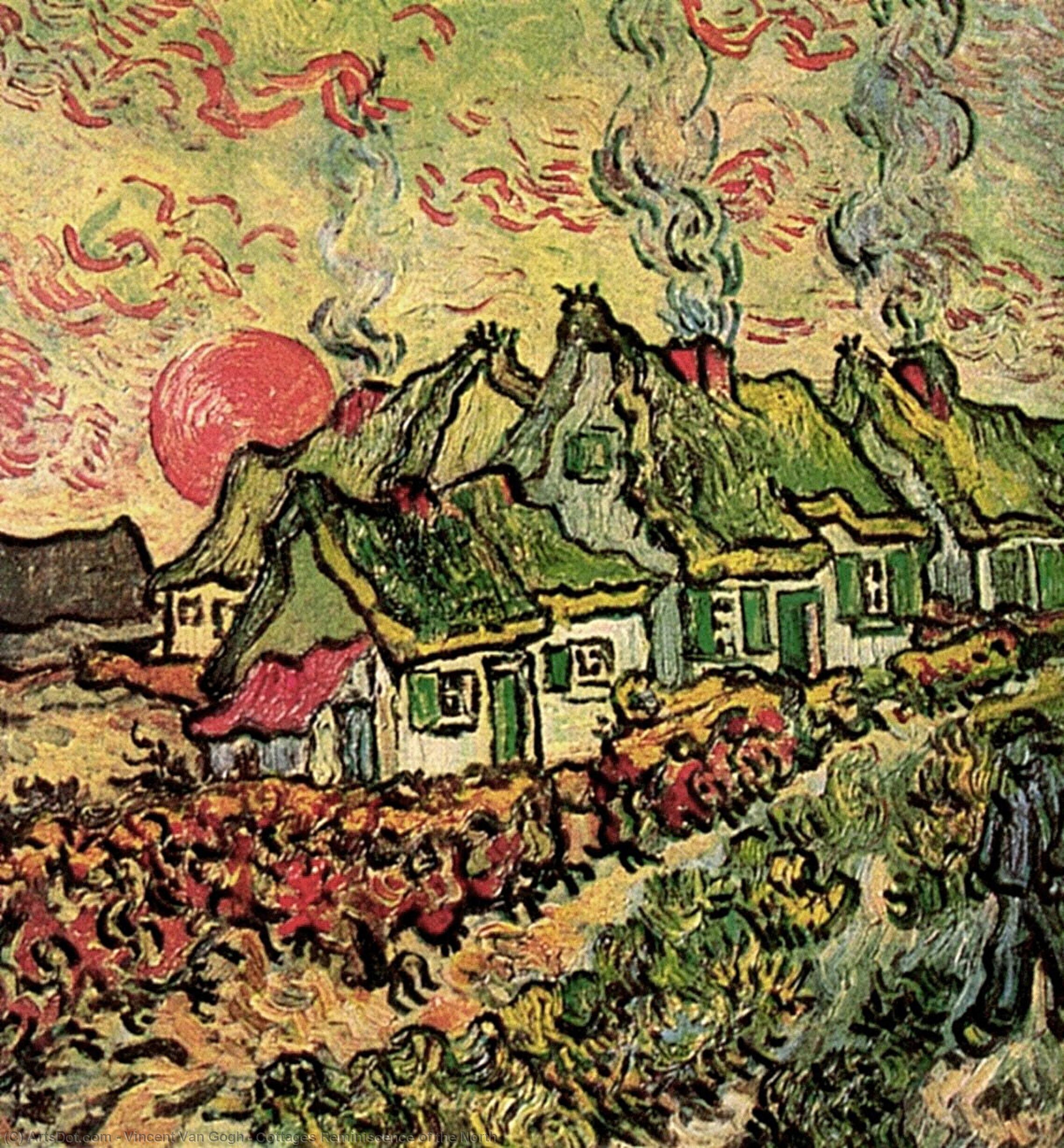 WikiOO.org – 美術百科全書 - 繪畫，作品 Vincent Van Gogh - 小屋 怀旧  的  的  北