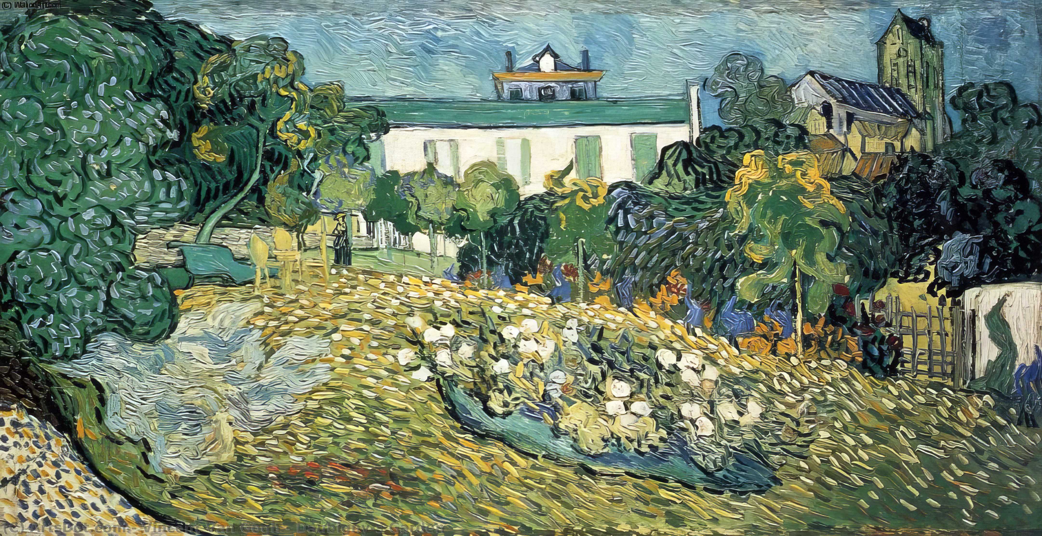 WikiOO.org - Encyclopedia of Fine Arts - Festés, Grafika Vincent Van Gogh - Daubigny's Garden