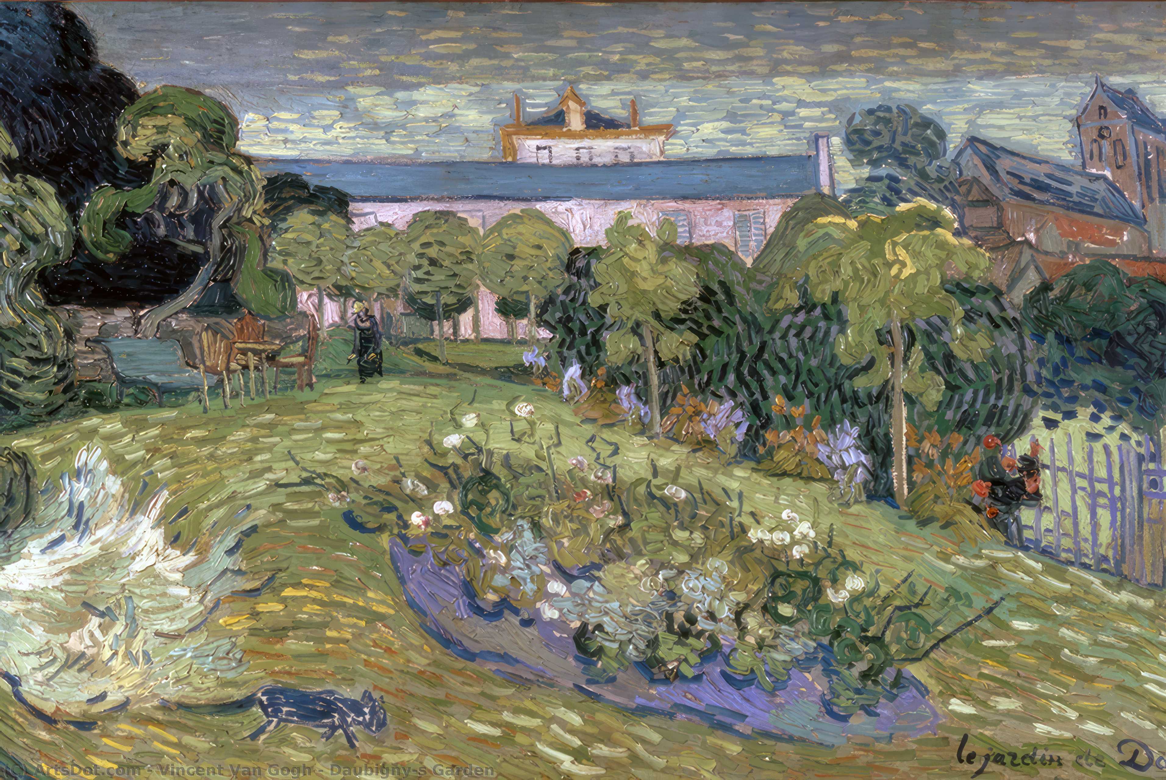 WikiOO.org - Enciclopedia of Fine Arts - Pictura, lucrări de artă Vincent Van Gogh - Daubigny's Garden