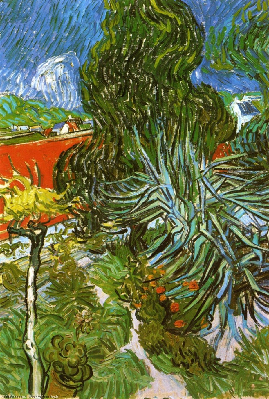 WikiOO.org - Güzel Sanatlar Ansiklopedisi - Resim, Resimler Vincent Van Gogh - Doctor Gachet's Garden in Auvers