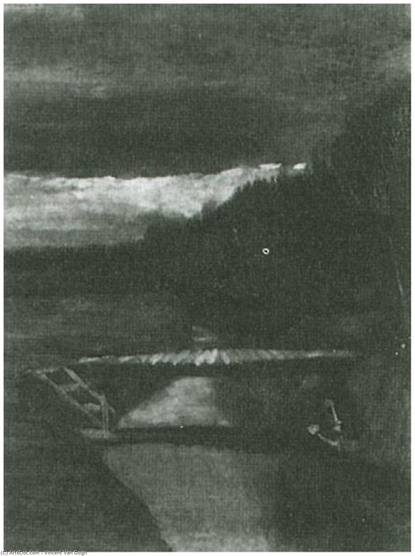 WikiOO.org - Encyclopedia of Fine Arts - Schilderen, Artwork Vincent Van Gogh - Footbridge across a Ditch