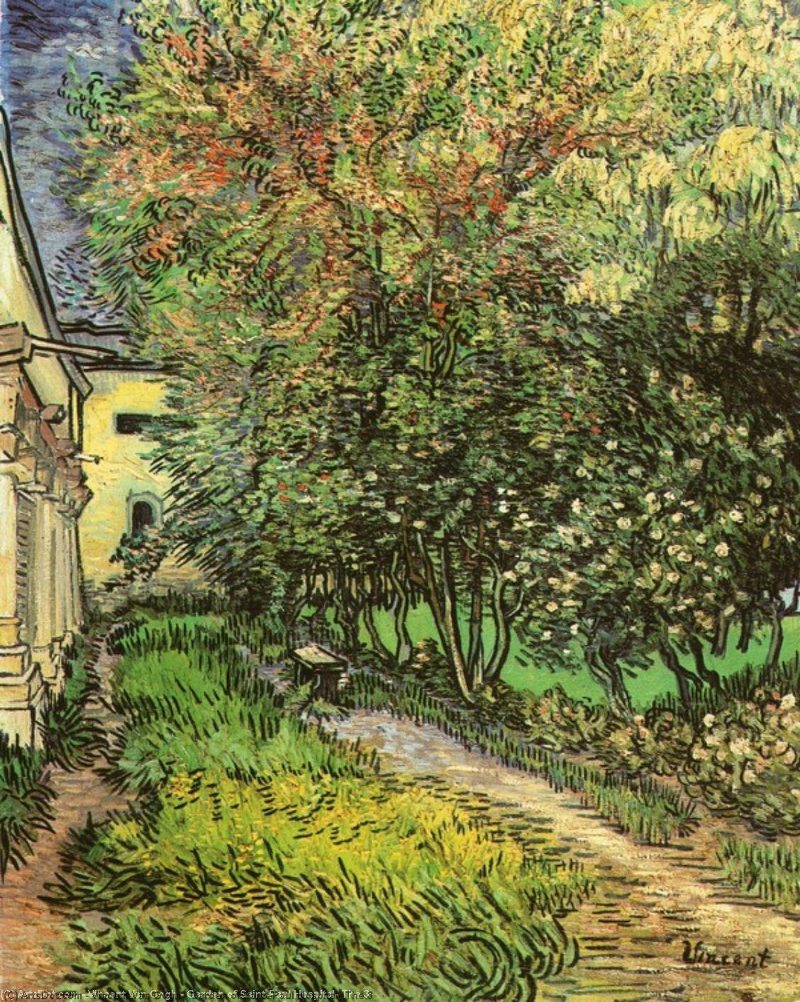 Wikioo.org – L'Encyclopédie des Beaux Arts - Peinture, Oeuvre de Vincent Van Gogh - Jardin de Saint-Paul Hopital , Le 3
