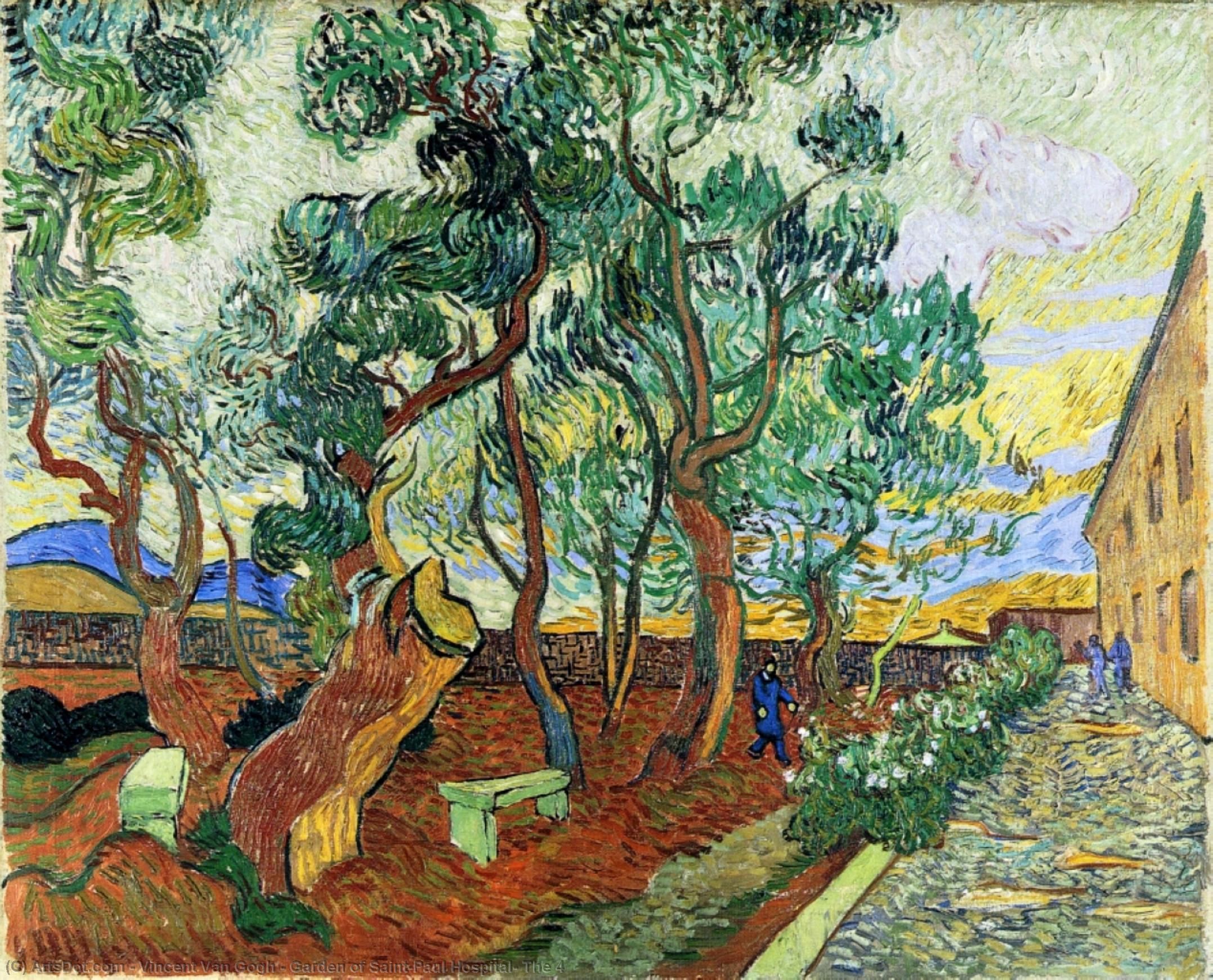 Wikioo.org - The Encyclopedia of Fine Arts - Painting, Artwork by Vincent Van Gogh - Garden of Saint-Paul Hospital, The 4