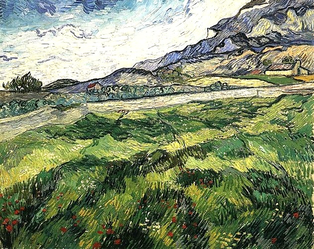 WikiOO.org - 백과 사전 - 회화, 삽화 Vincent Van Gogh - Green Wheat Field