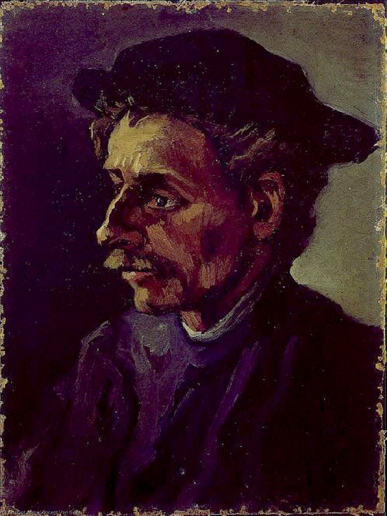 Wikioo.org – La Enciclopedia de las Bellas Artes - Pintura, Obras de arte de Vincent Van Gogh - cabeza de un hombre
