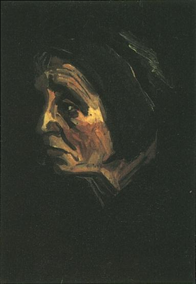 Wikioo.org - The Encyclopedia of Fine Arts - Painting, Artwork by Vincent Van Gogh - Head of a Peasant Woman with Dark Cap 6