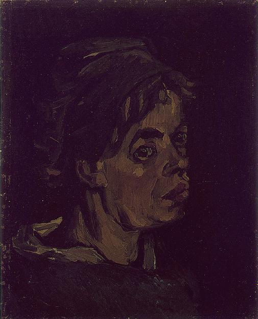 WikiOO.org - Encyclopedia of Fine Arts - Lukisan, Artwork Vincent Van Gogh - Head of a Woman 3