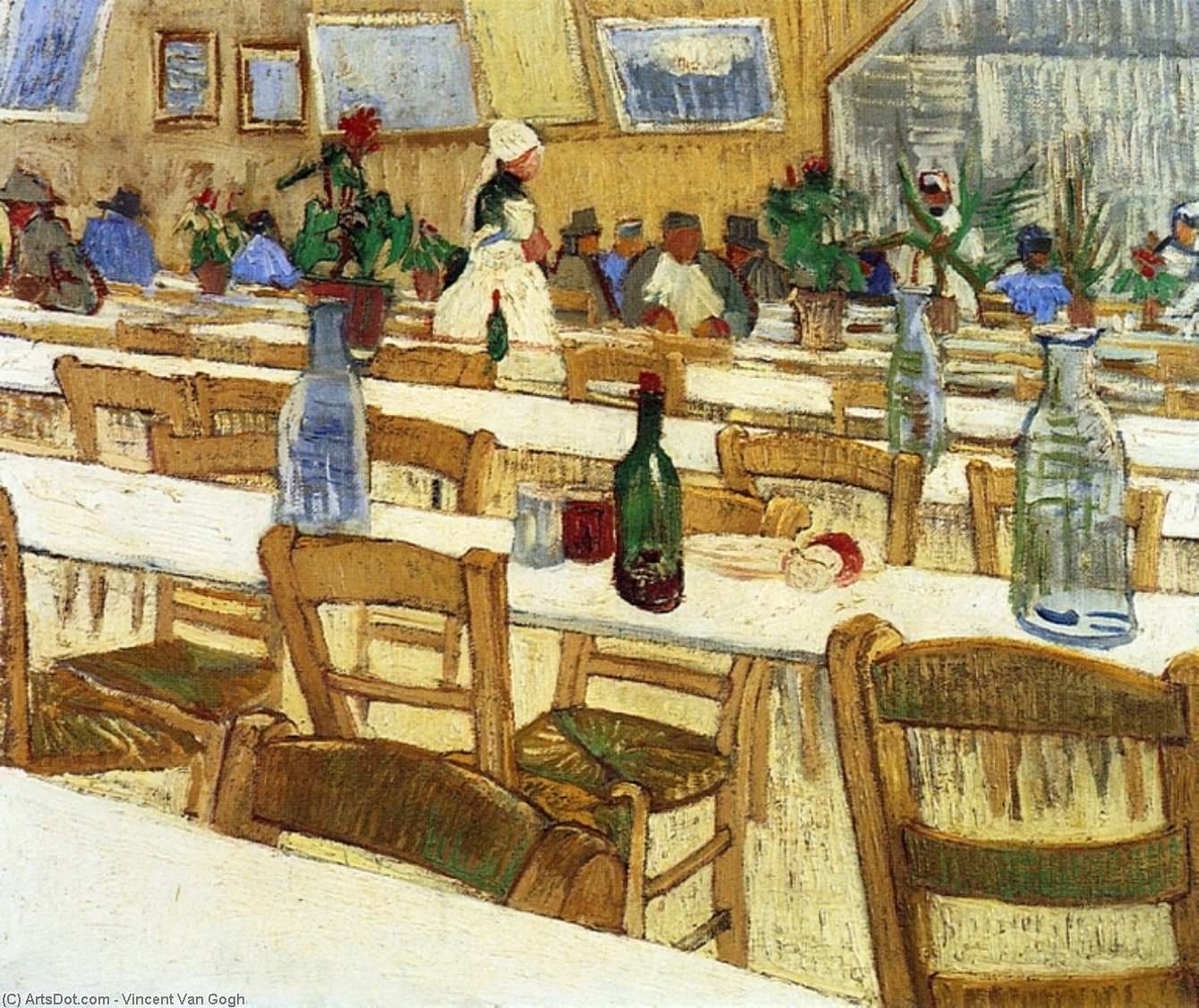 Wikioo.org - The Encyclopedia of Fine Arts - Painting, Artwork by Vincent Van Gogh - Interior of the Restaurant Carrel in Arles