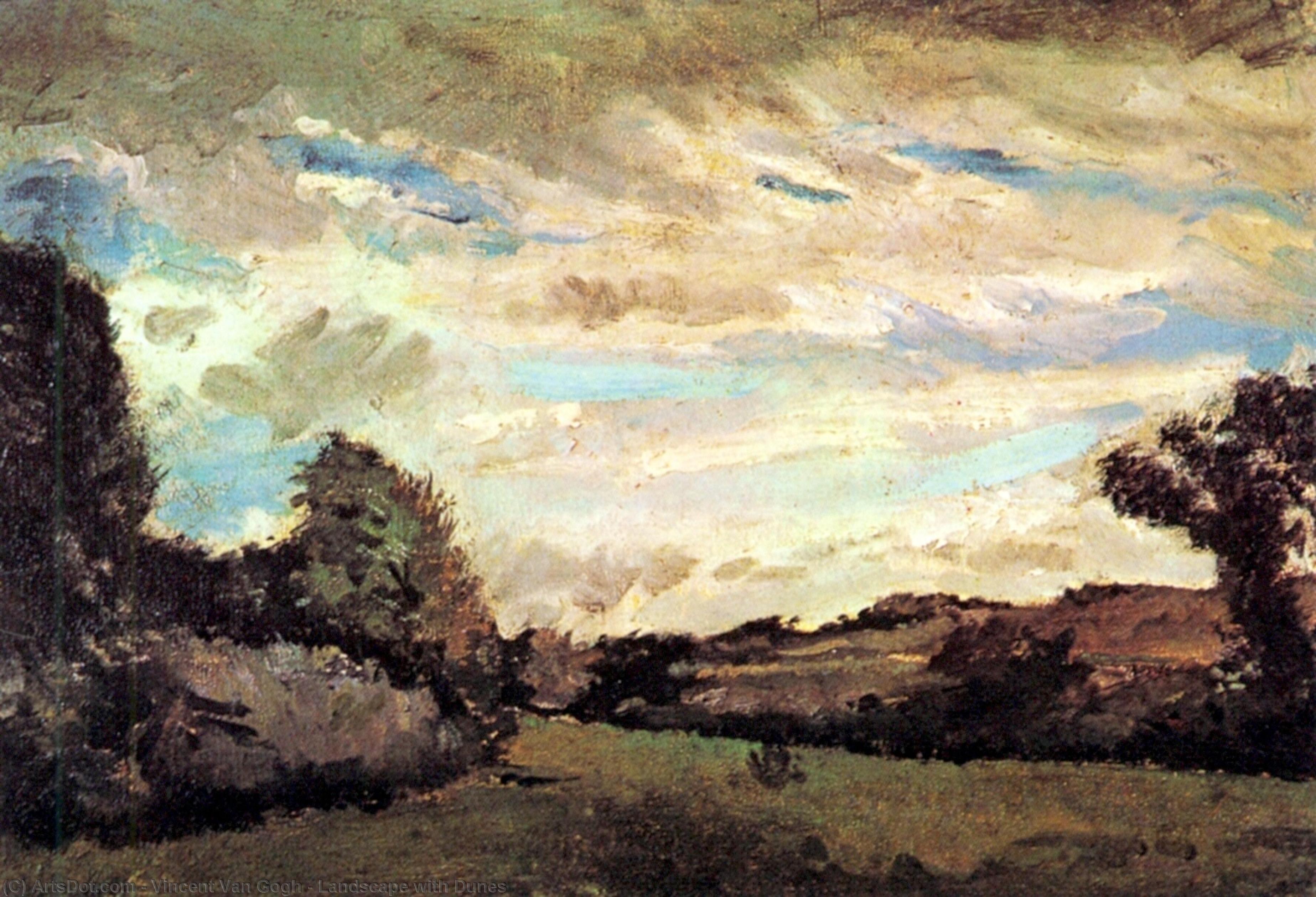 WikiOO.org – 美術百科全書 - 繪畫，作品 Vincent Van Gogh - 景观与沙丘