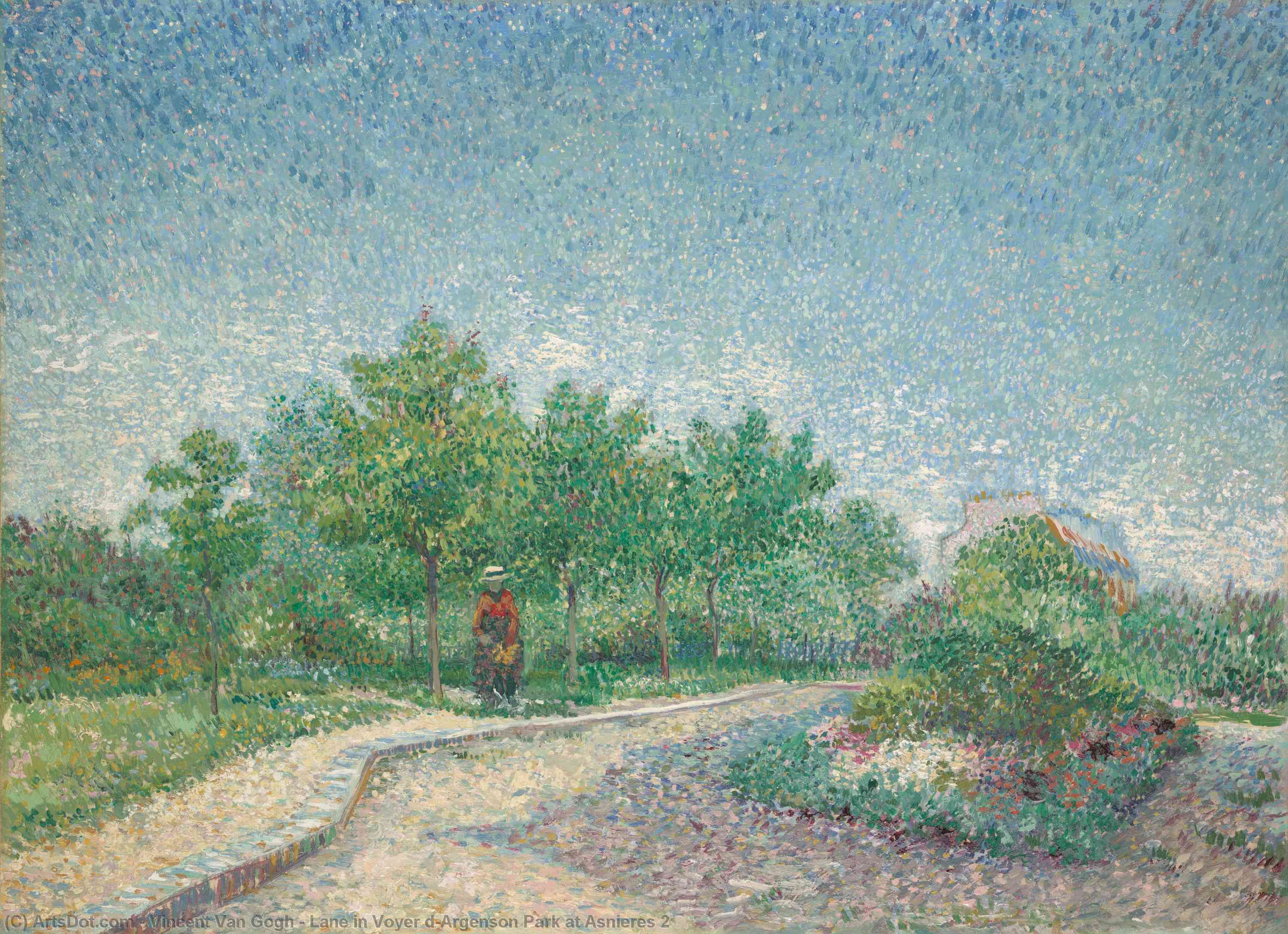 WikiOO.org - Enciclopédia das Belas Artes - Pintura, Arte por Vincent Van Gogh - Lane in Voyer d'Argenson Park at Asnieres 2