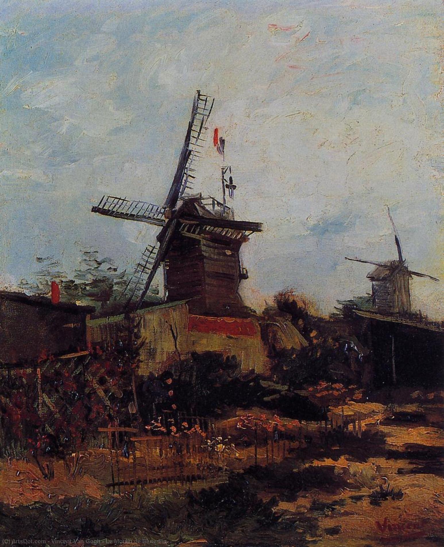 Wikioo.org - The Encyclopedia of Fine Arts - Painting, Artwork by Vincent Van Gogh - Le Moulin de Blute-Fin