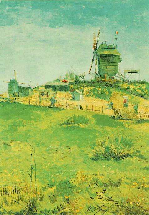 Wikoo.org - موسوعة الفنون الجميلة - اللوحة، العمل الفني Vincent Van Gogh - Le Moulin de la Galette7