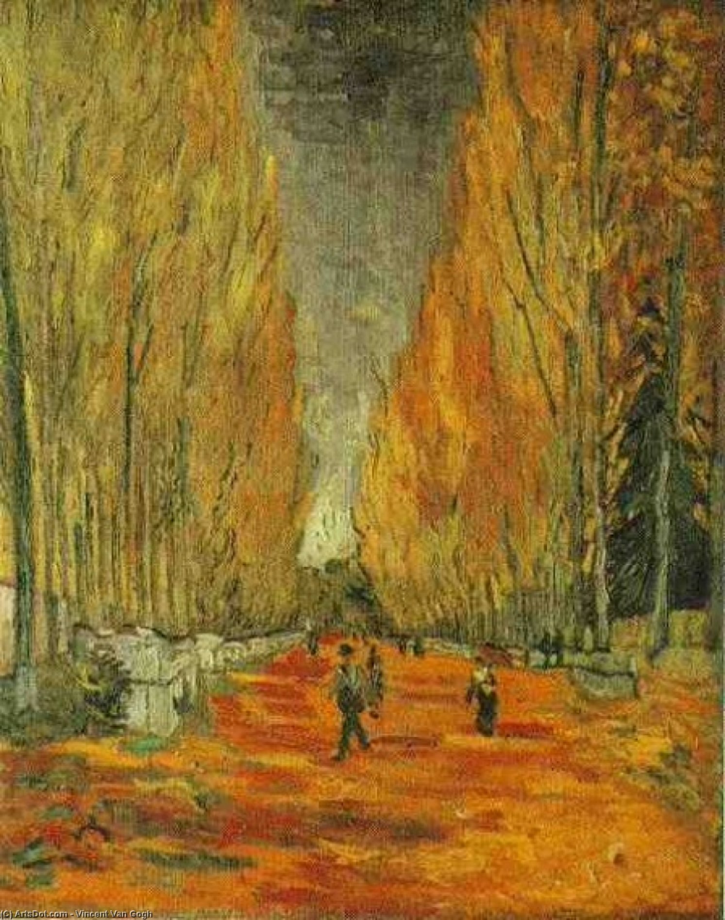 WikiOO.org - Encyclopedia of Fine Arts - Maľba, Artwork Vincent Van Gogh - Les Alyscamps3