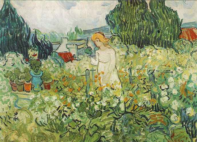 Wikioo.org - The Encyclopedia of Fine Arts - Painting, Artwork by Vincent Van Gogh - Marguerite Gachet in the Garden