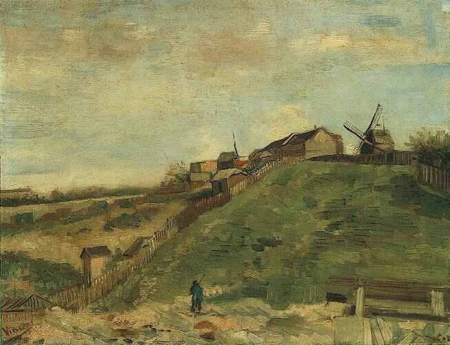 Wikioo.org - The Encyclopedia of Fine Arts - Painting, Artwork by Vincent Van Gogh - Montmartre Quarry, the Mills