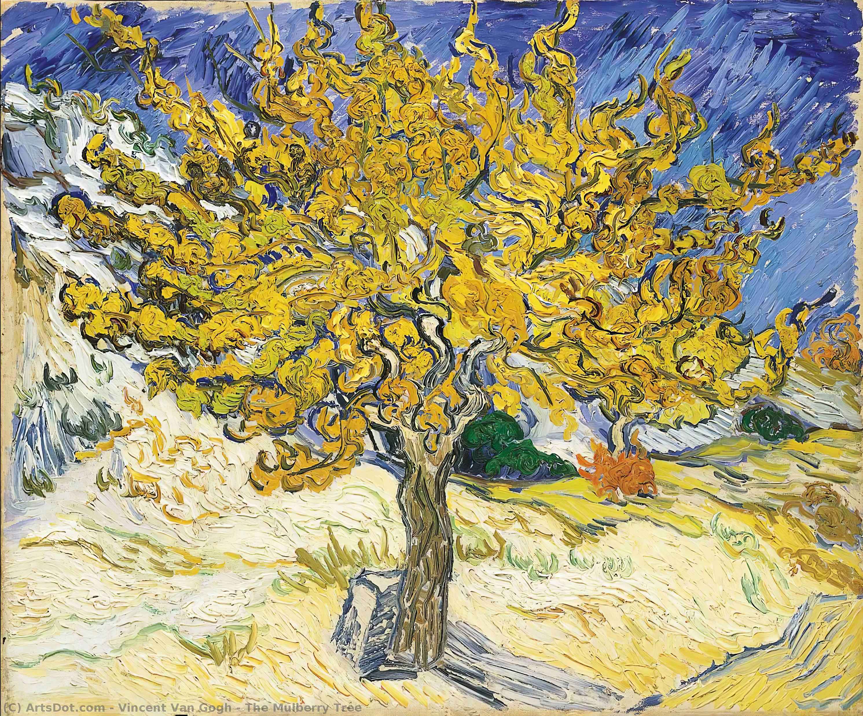 Wikioo.org - The Encyclopedia of Fine Arts - Painting, Artwork by Vincent Van Gogh - Mulberry Tree, The
