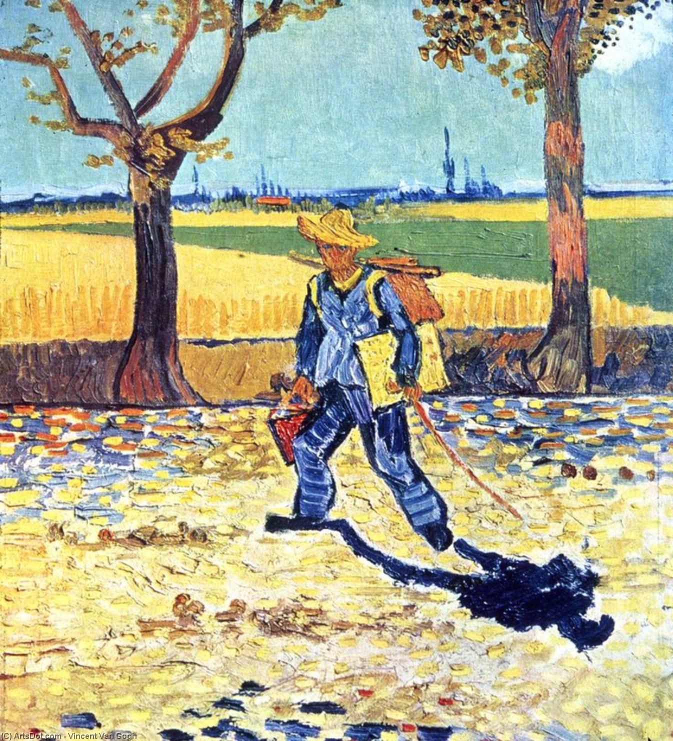 Wikioo.org - The Encyclopedia of Fine Arts - Painting, Artwork by Vincent Van Gogh - Painter on His Way to Work, The