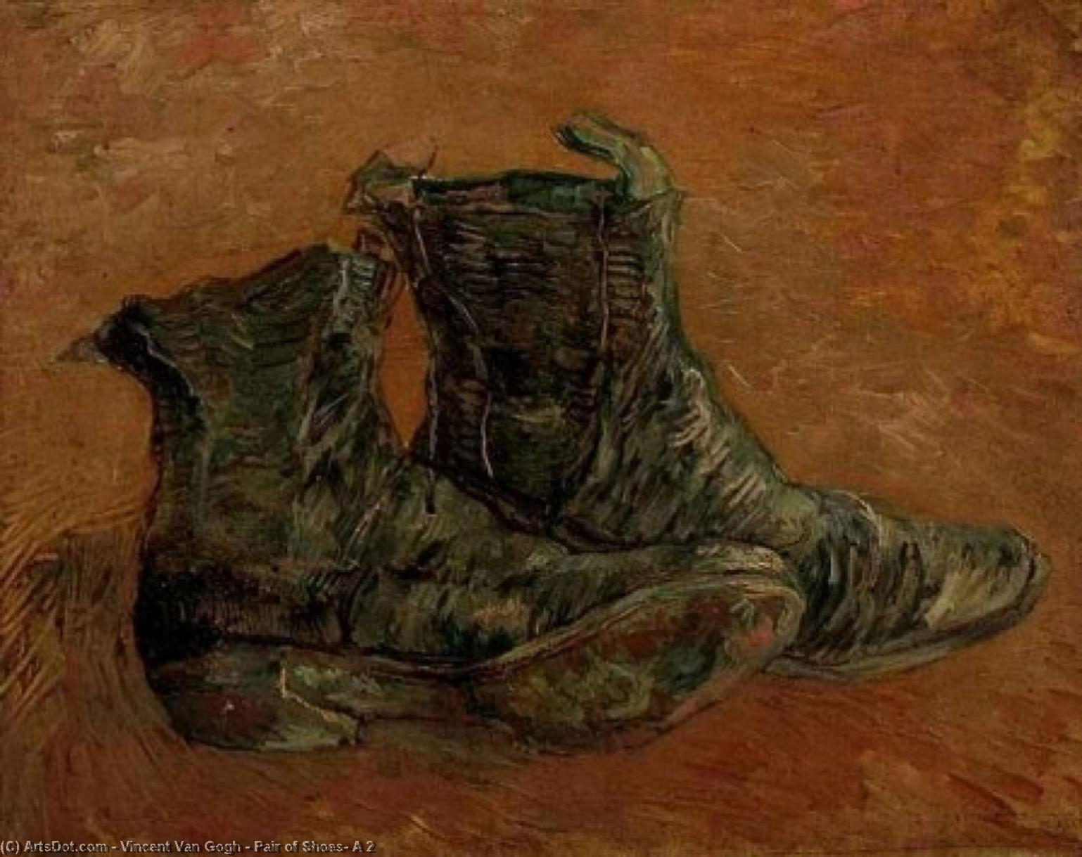 Wikioo.org - The Encyclopedia of Fine Arts - Painting, Artwork by Vincent Van Gogh - Pair of Shoes, A 2
