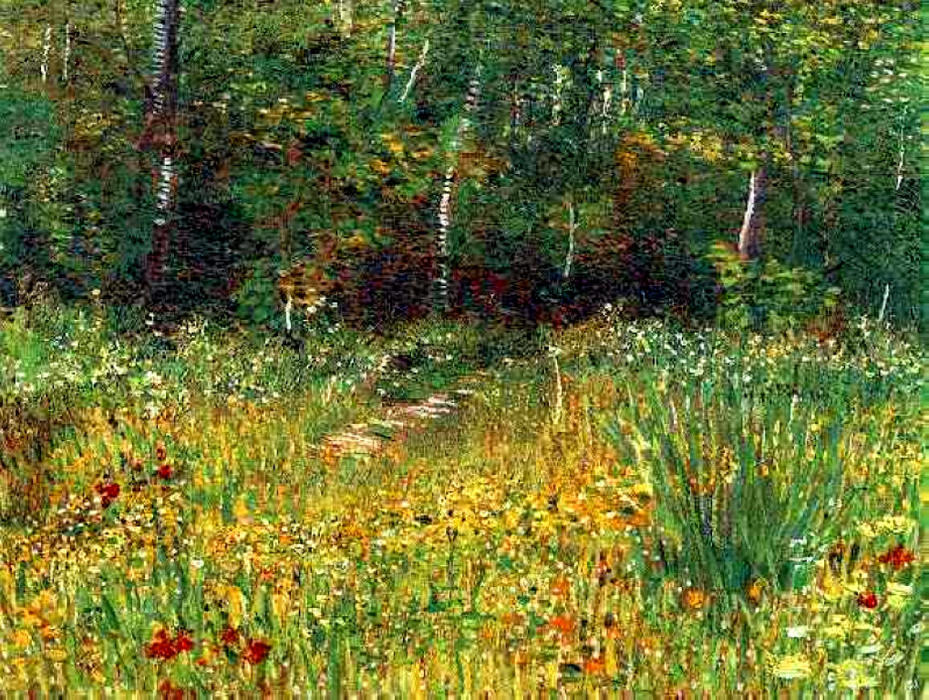 WikiOO.org - دایره المعارف هنرهای زیبا - نقاشی، آثار هنری Vincent Van Gogh - Park at Asnieres in Spring