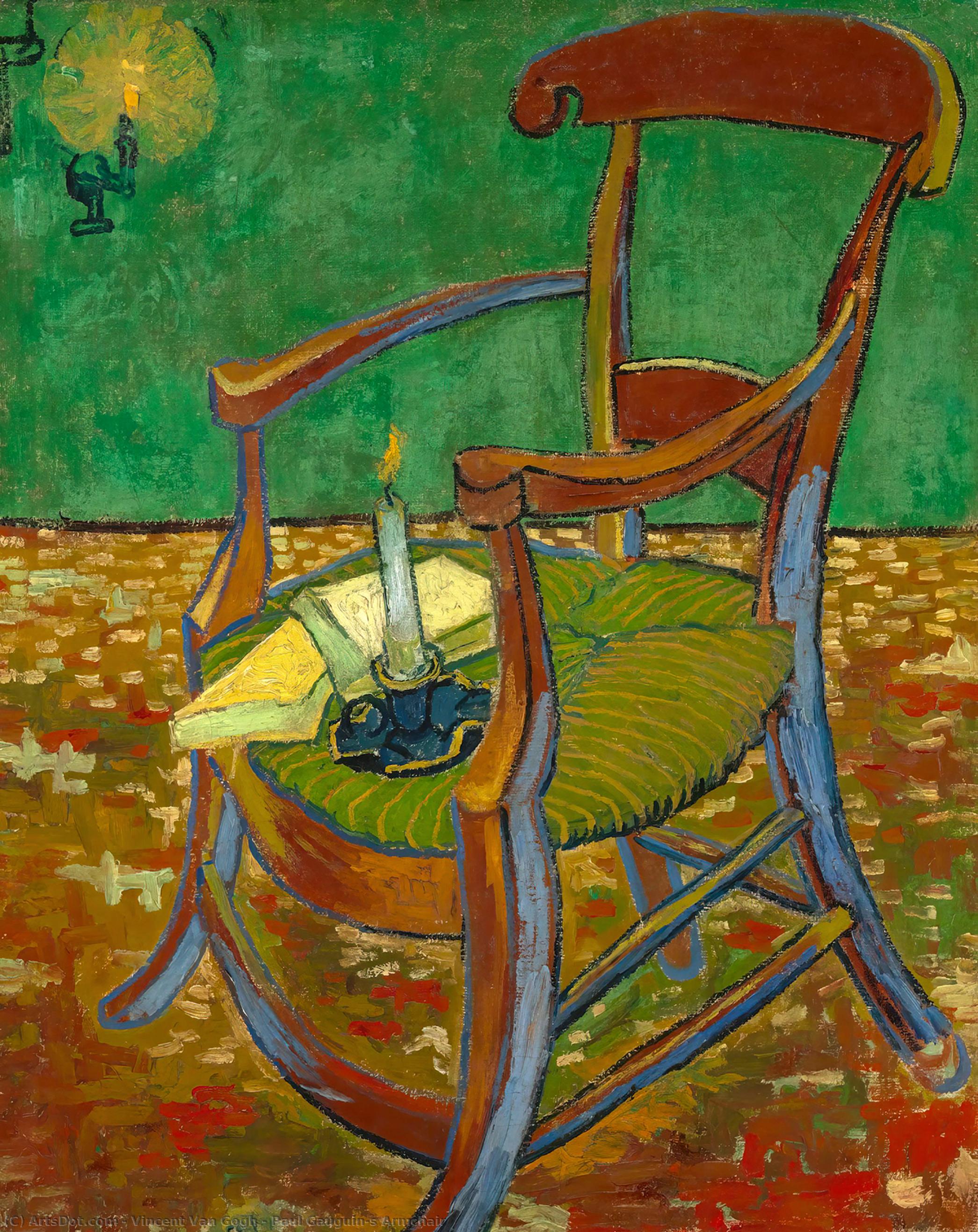 WikiOO.org - Encyclopedia of Fine Arts - Maľba, Artwork Vincent Van Gogh - Paul Gauguin's Armchair