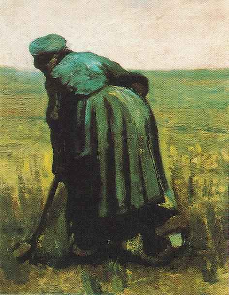 WikiOO.org - Encyclopedia of Fine Arts - Maalaus, taideteos Vincent Van Gogh - Peasant Woman Digging 2