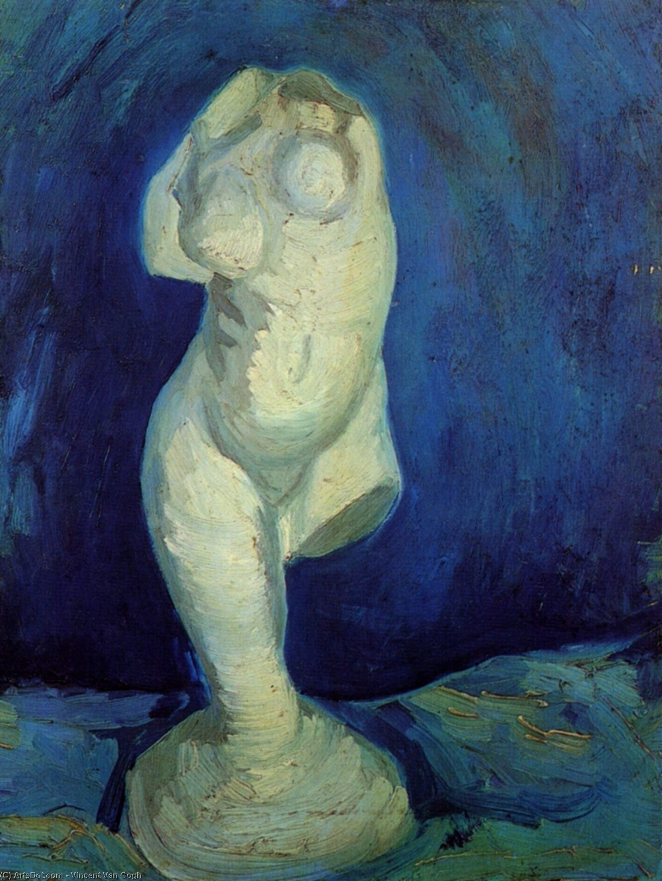 Wikioo.org - The Encyclopedia of Fine Arts - Painting, Artwork by Vincent Van Gogh - Plaster Statuette of a Female Torso