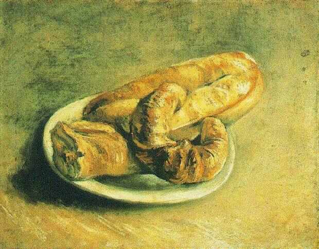 Wikioo.org - Encyklopedia Sztuk Pięknych - Malarstwo, Grafika Vincent Van Gogh - Plate of Rolls, A