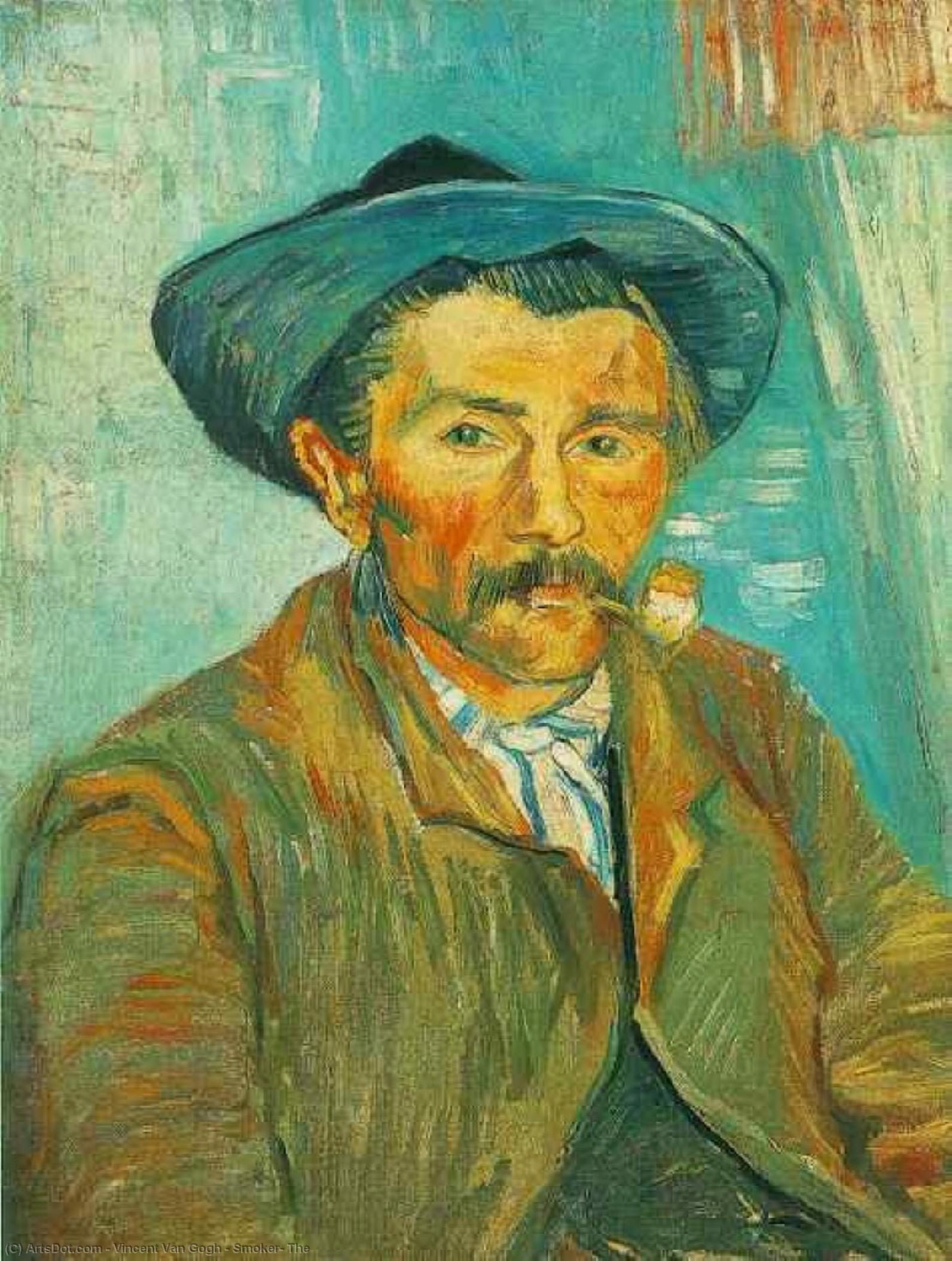 Wikoo.org - موسوعة الفنون الجميلة - اللوحة، العمل الفني Vincent Van Gogh - Smoker, The
